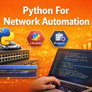 Python for network automation course focused on automation libraries and real-world projects