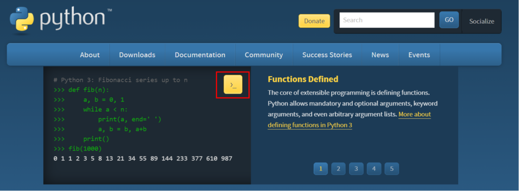 Online Python Shell