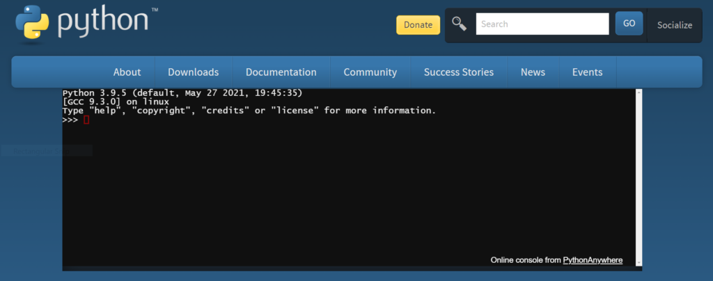 Online Python Shell