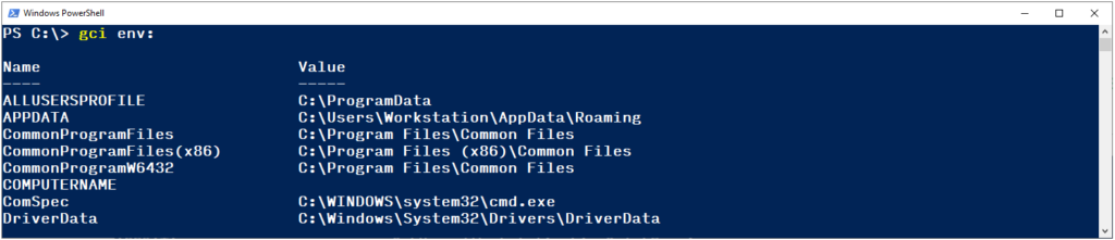 PowerShell - Environment Variables