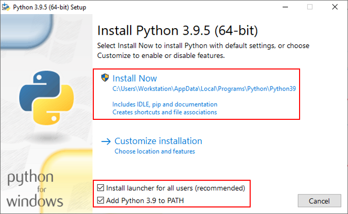 Python Default Installation