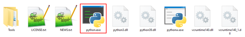 Python Interpreter Executable File