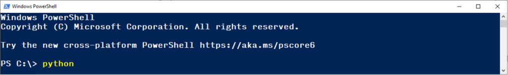 Python Shell Inside PowerShell