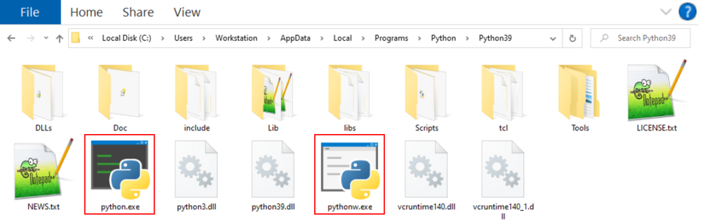 Standard Python Distribution Installed