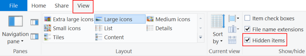 Windows - Displaying Hidden Files